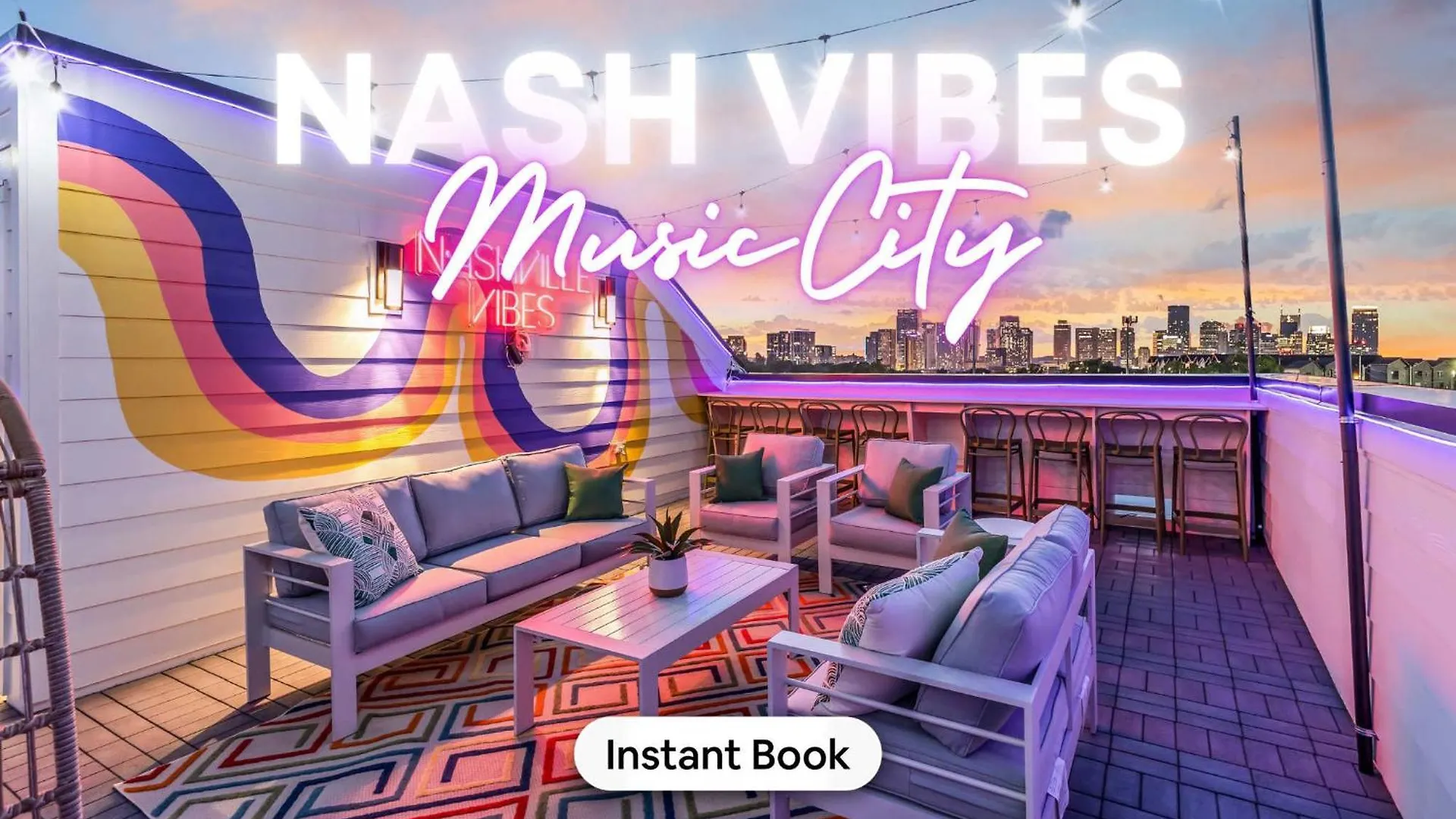 Game Room & Rooftop Deck At Downtown Nashville